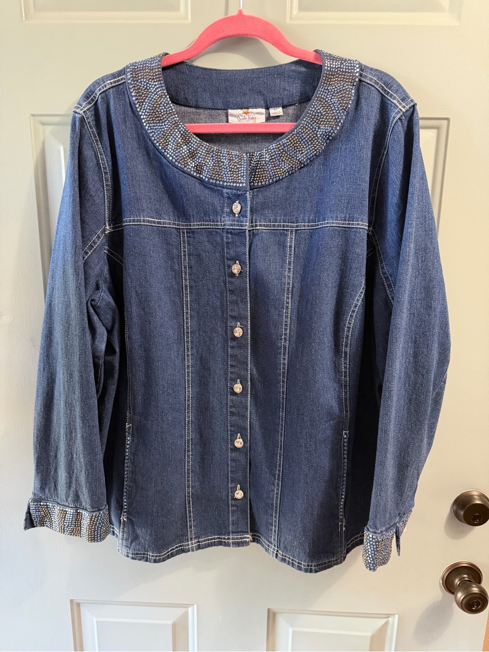 Quacker Factory denim jacket size 2X
